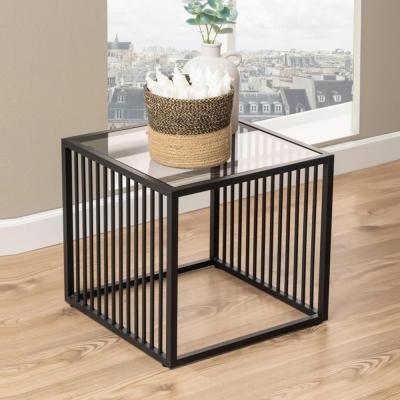 Strington Side Table - Square - Smoked Glass