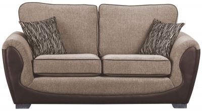 Product photograph of Sweet Dreams Knole 3 Seater Chocolate And Gold Fabric Sofa from Choice Furniture Superstore