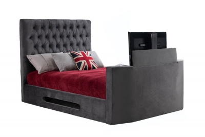 Product photograph of Sweet Dreams Bethany Fabric Tv Bed from Choice Furniture Superstore