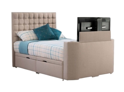 Product photograph of Sweet Dreams Vision Classic Fabric Tv Bed from Choice Furniture Superstore