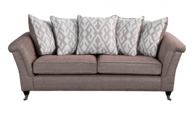 Product photograph of Sweet Dreams Belvoir Granada Blush Fabric Scatter Back Sofa from Choice Furniture Superstore