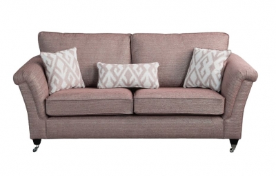 Product photograph of Sweet Dreams Belvoir Granada Blush Fabric Standard Back Sofa from Choice Furniture Superstore