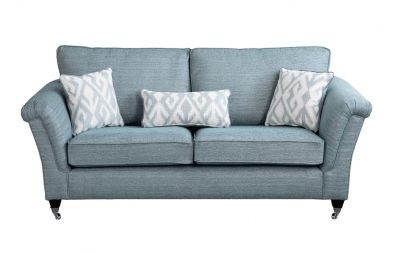 Product photograph of Sweet Dreams Belvoir Granada Lagoon Fabric Standard Back Sofa from Choice Furniture Superstore