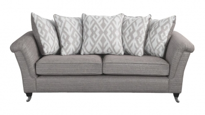 Product photograph of Sweet Dreams Belvoir Granada Natural Fabric Scatter Back Sofa from Choice Furniture Superstore