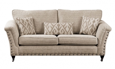 Product photograph of Sweet Dreams Siena Granada Husk Fabric Standard Back Sofa from Choice Furniture Superstore