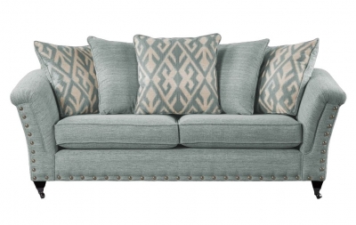 Product photograph of Sweet Dreams Siena Granada Lagoon Fabric Scatter Back Sofa from Choice Furniture Superstore