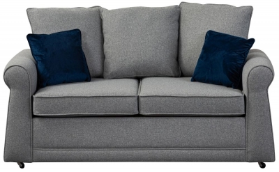 Alton Silver Fabric Sofabed - Comes in Charcoal, Denim & Oatmeal Options