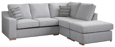 Product photograph of Sweet Dreams Blenheim Silver Fabric Corner Sofabed from Choice Furniture Superstore