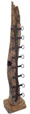 Product photograph of Ancient Mariner Wooden Medium Eroded Wine Rack from Choice Furniture Superstore