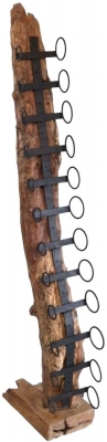 Product photograph of Ancient Mariner Wooden Large Eroded Wine Rack from Choice Furniture Superstore