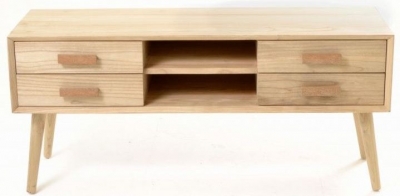 Product photograph of Shoreditch Wooden Tv Unit from Choice Furniture Superstore