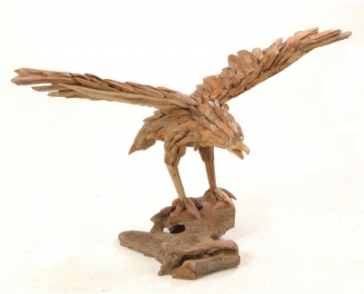 Product photograph of Ancient Mariner Small Driftwood Eagle from Choice Furniture Superstore