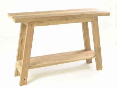 Product photograph of Ancient Mariner Rustic Country Teak Wood Console Table from Choice Furniture Superstore