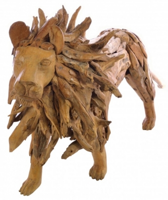 Product photograph of Ancient Mariner Tree Root Driftwood Lion from Choice Furniture Superstore