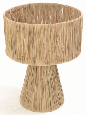 Product photograph of Ancient Mariner Rattan Round Stacked Lamp from Choice Furniture Superstore