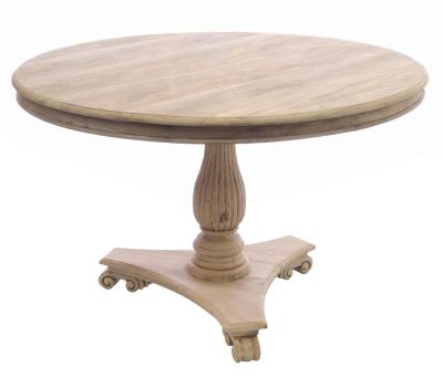 Product photograph of Vintage Mahogany French Style 120cm Round Dining Table - 4 Seater from Choice Furniture Superstore