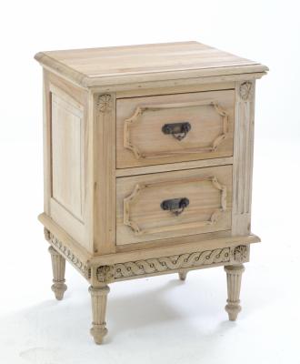 Product photograph of Vintage Mahogany French Style 2 Drawer Bedside Cabinet from Choice Furniture Superstore