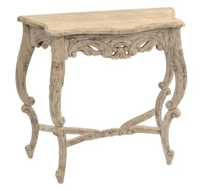 Vintage Mahogany French Style Carved Ornate Console Table