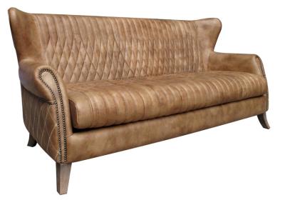 Product photograph of Ancient Mariner Vintage Brown Leather 2 Seater Aston Sofa from Choice Furniture Superstore