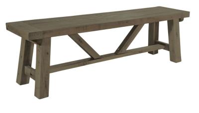 Saltash Reclaimed Timber Wood Rowico Small Dining Bench