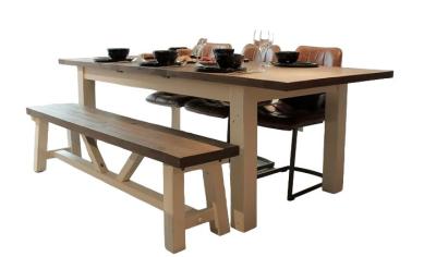 Purbeck Reclaimed Timber Wood 180cm230cm Extending Dining Table