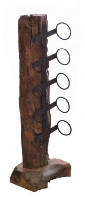 Product photograph of Ancient Mariner Small Teak Wine Rack from Choice Furniture Superstore