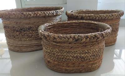 Product photograph of Darlington Set Of 3 Oval Banana Baskets from Choice Furniture Superstore