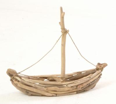 Product photograph of Large Driftwood Sailing Boat from Choice Furniture Superstore