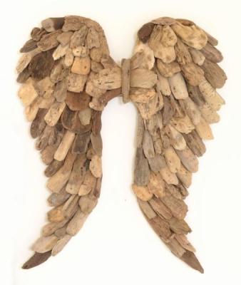 Product photograph of Medium Driftwood Angel Wings from Choice Furniture Superstore