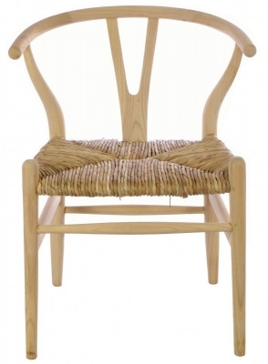 Shoreditch Wooden Dining Chair with Rush Seat (Sold in Pairs)