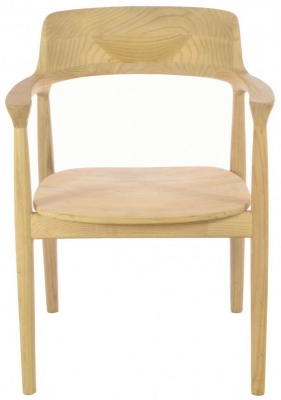 Product photograph of Shoreditch Wooden Armchair - Comes In Cream And Black Options from Choice Furniture Superstore