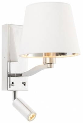 Product photograph of Harvey Bright Nickel Large Wall Light from Choice Furniture Superstore