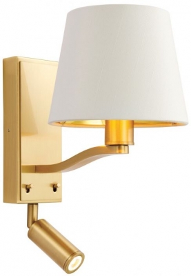 Product photograph of Harvey Brushed Gold Large Wall Light from Choice Furniture Superstore