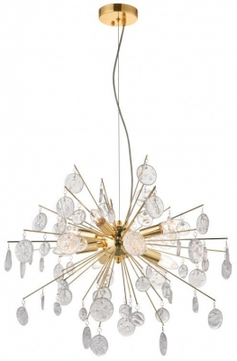 Product photograph of Calla Gold Effect Pendant Light from Choice Furniture Superstore