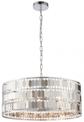 Product photograph of Eldora Chrome Pendant Light from Choice Furniture Superstore