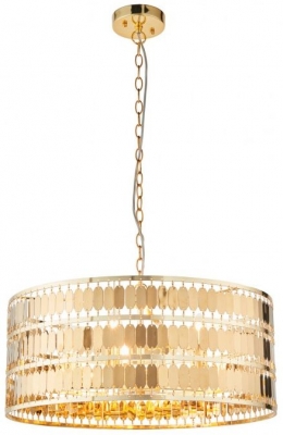 Product photograph of Eldora Gold Pendant Light from Choice Furniture Superstore