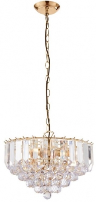 Product photograph of Fargo 3 Brass Large Pendant Light from Choice Furniture Superstore