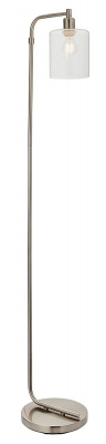 Product photograph of Toledo Brushed Nickel Floor Lamp from Choice Furniture Superstore