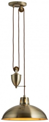 Product photograph of Clearance - Polka Antique Brass Pendant Light - Fs595 from Choice Furniture Superstore