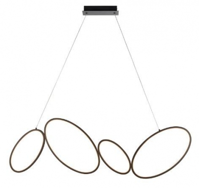 Product photograph of Clearance - Ovals 4 Pendant Black Light - Fs701 from Choice Furniture Superstore