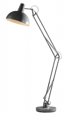 Product photograph of Clearance - Milaca Grey Floor Lamp - Fs357 from Choice Furniture Superstore