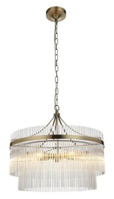 Marietta 5 Antique Brass Pendant Light