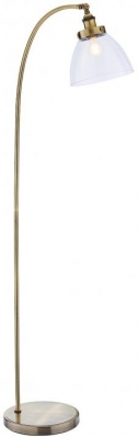 Product photograph of Gallery Hansen Antique Brass Floor Lamp from Choice Furniture Superstore