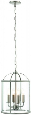 Product photograph of Kaitlyn Satin Nickel 4 Pendant Light from Choice Furniture Superstore