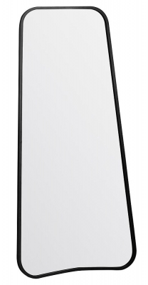 Product photograph of Kurva Black Leaner Mirror - 58 5cm X 122cm from Choice Furniture Superstore