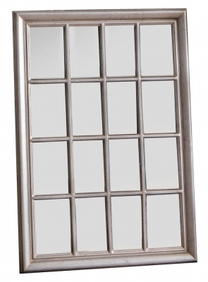 Product photograph of Ashmore Antique Silver Rectangular Mirror - 106cm X 75 5cm from Choice Furniture Superstore
