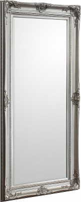 Product photograph of Harrow Silver Leaner Rectangular Mirror - 85cm X 171 5cm from Choice Furniture Superstore