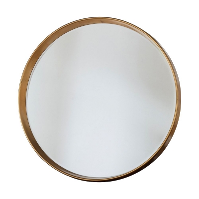 Product photograph of Harvey Gold Round Mirror - 95cm X 95cm from Choice Furniture Superstore