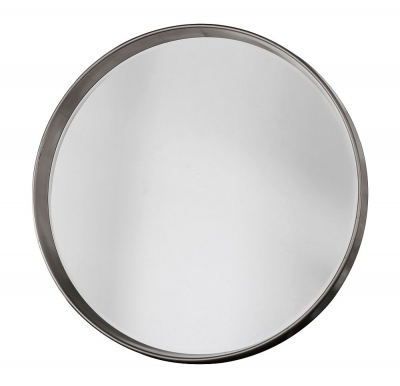 Product photograph of Harvey Silver Round Mirror - 95cm X 95cm from Choice Furniture Superstore