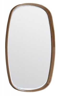 Product photograph of Keaton Oak Mirror - 90cm X 55cm from Choice Furniture Superstore